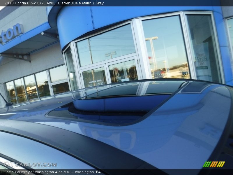 Glacier Blue Metallic / Gray 2010 Honda CR-V EX-L AWD