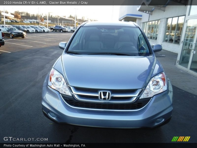 Glacier Blue Metallic / Gray 2010 Honda CR-V EX-L AWD