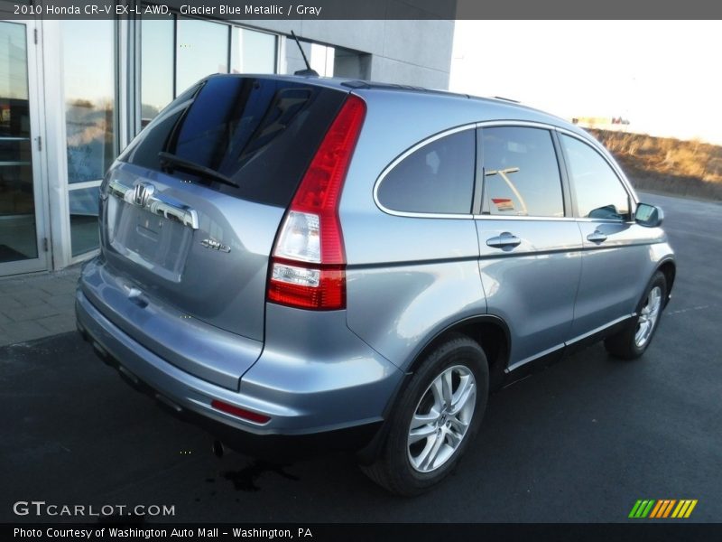 Glacier Blue Metallic / Gray 2010 Honda CR-V EX-L AWD