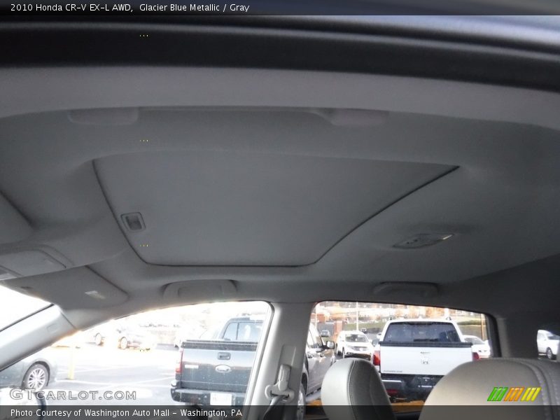 Glacier Blue Metallic / Gray 2010 Honda CR-V EX-L AWD