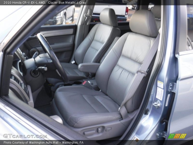 Glacier Blue Metallic / Gray 2010 Honda CR-V EX-L AWD