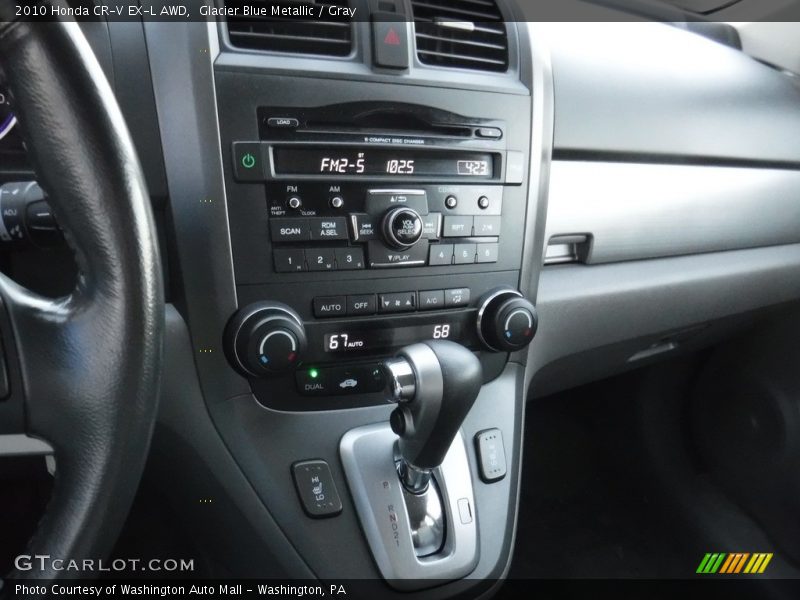 Glacier Blue Metallic / Gray 2010 Honda CR-V EX-L AWD