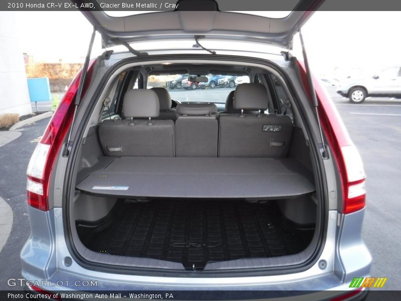 Glacier Blue Metallic / Gray 2010 Honda CR-V EX-L AWD