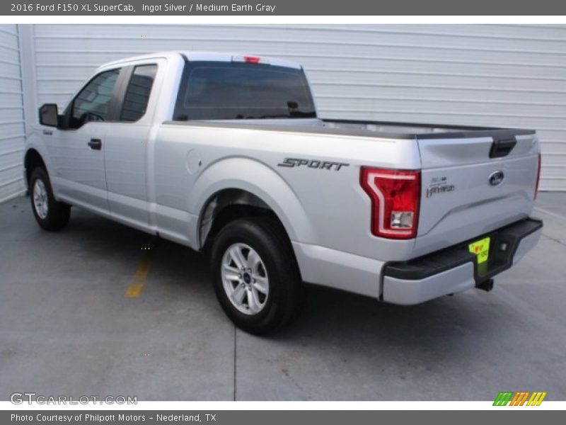 Ingot Silver / Medium Earth Gray 2016 Ford F150 XL SuperCab