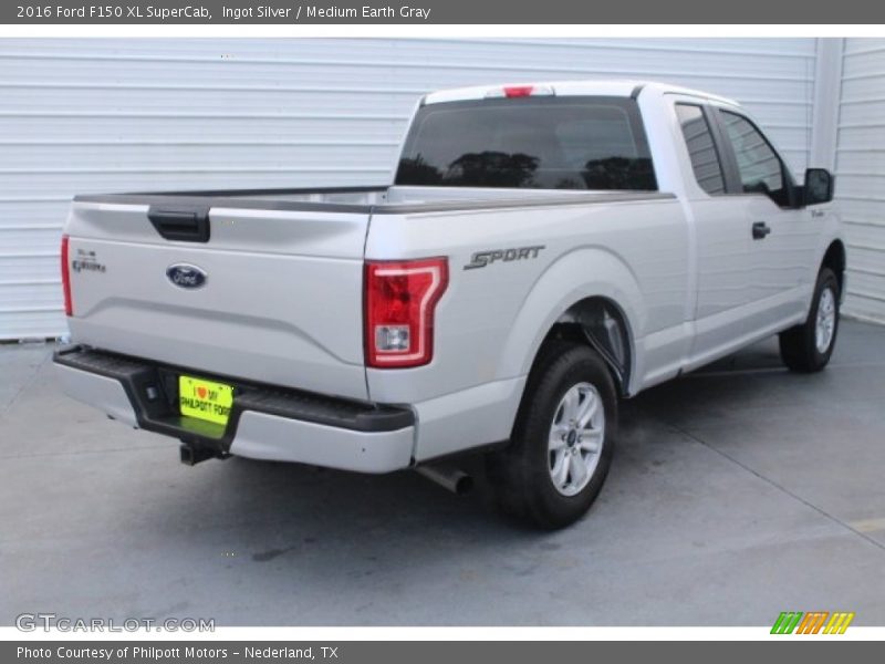 Ingot Silver / Medium Earth Gray 2016 Ford F150 XL SuperCab