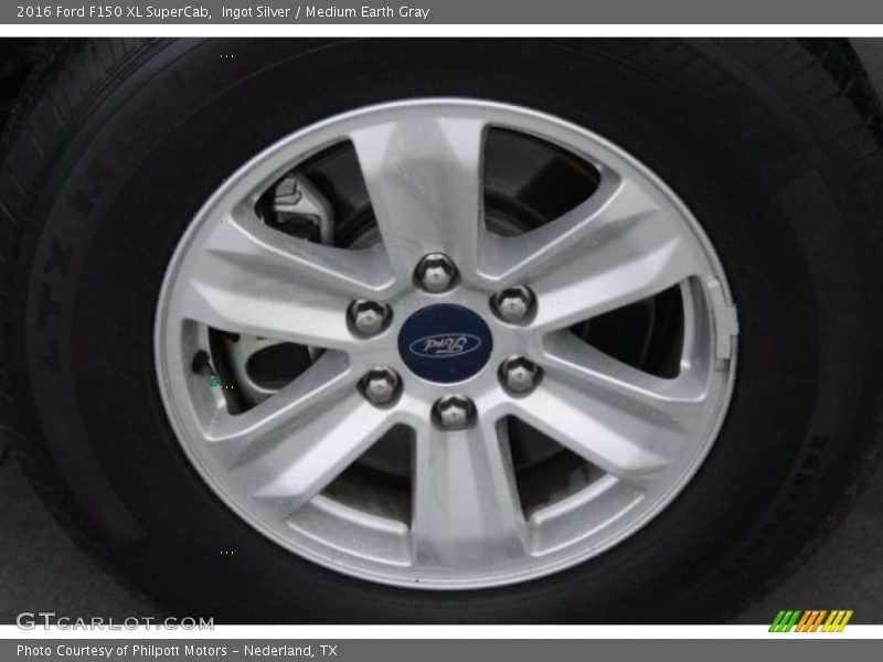 Ingot Silver / Medium Earth Gray 2016 Ford F150 XL SuperCab