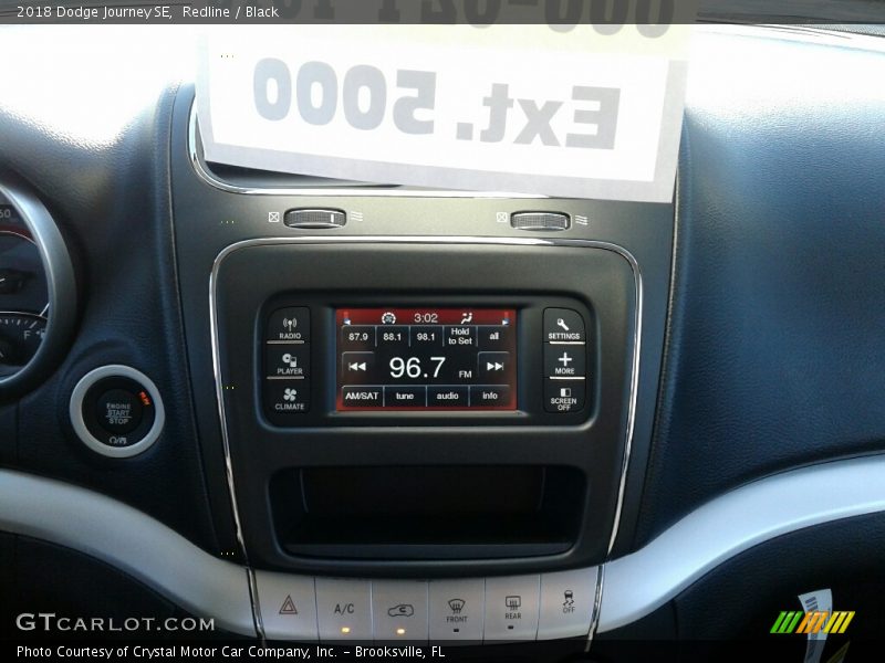 Redline / Black 2018 Dodge Journey SE