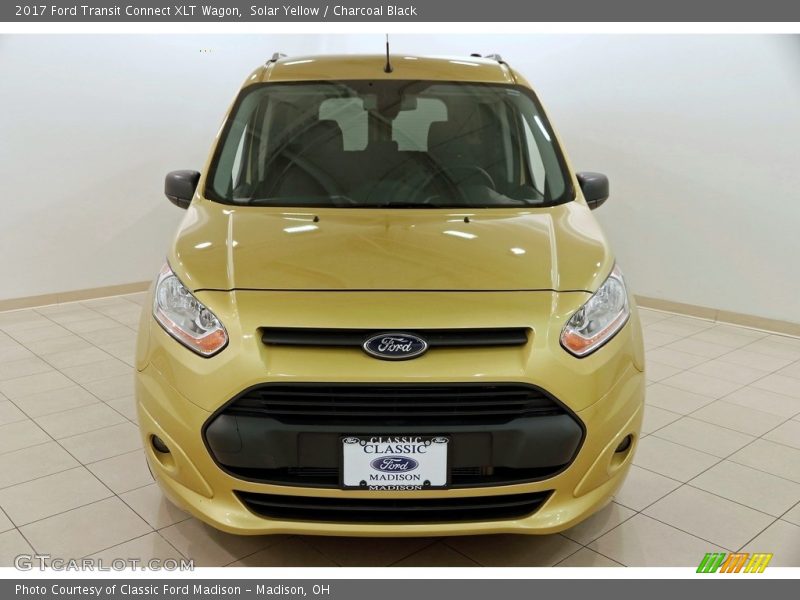 Solar Yellow / Charcoal Black 2017 Ford Transit Connect XLT Wagon