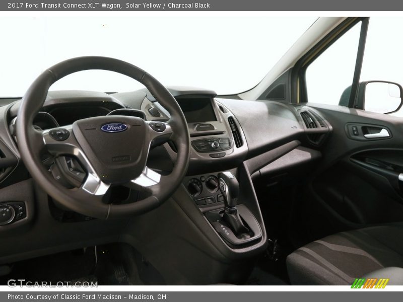 Solar Yellow / Charcoal Black 2017 Ford Transit Connect XLT Wagon