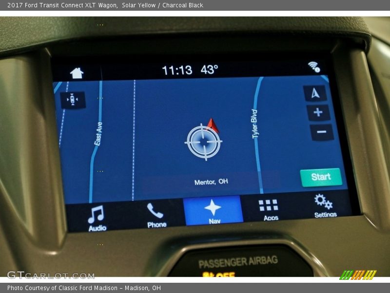 Solar Yellow / Charcoal Black 2017 Ford Transit Connect XLT Wagon