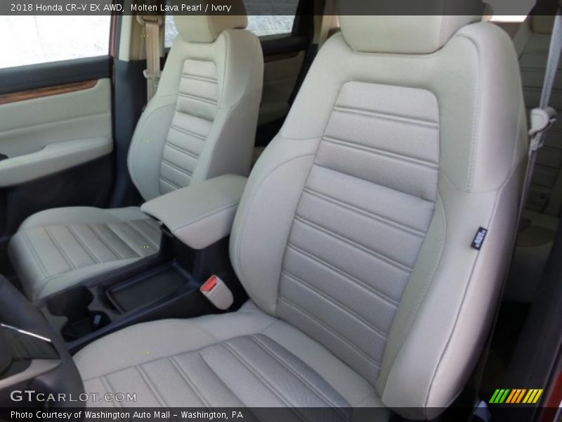 Molten Lava Pearl / Ivory 2018 Honda CR-V EX AWD