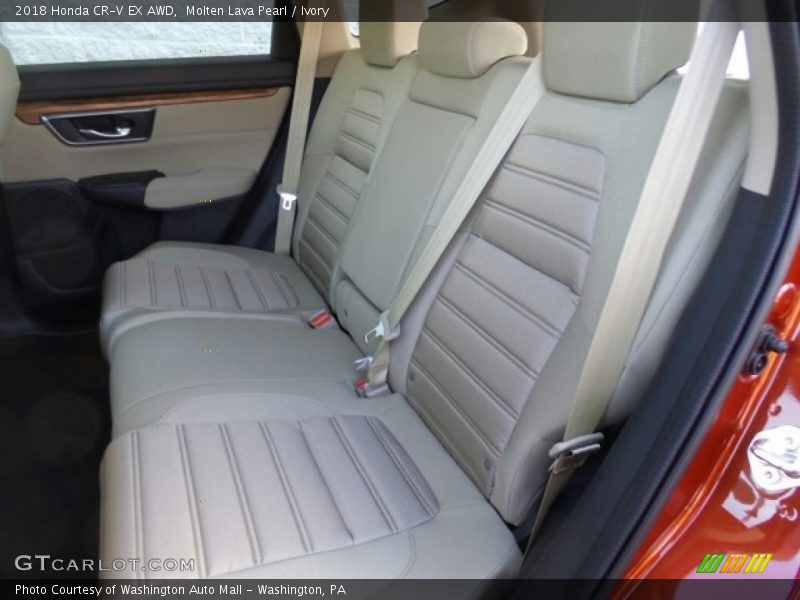 Molten Lava Pearl / Ivory 2018 Honda CR-V EX AWD