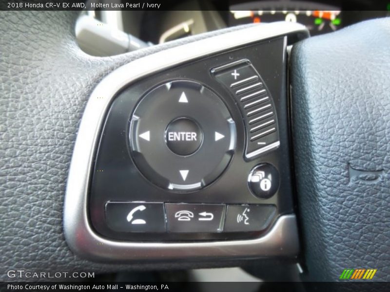 Molten Lava Pearl / Ivory 2018 Honda CR-V EX AWD