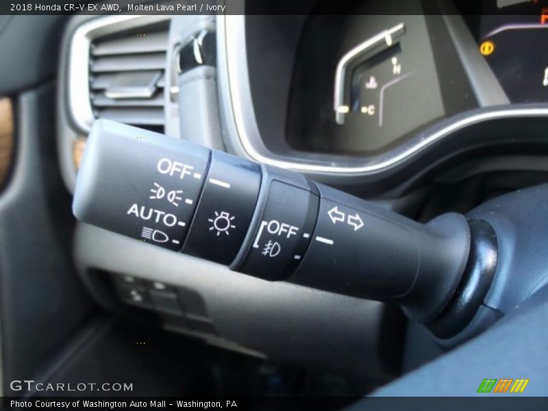 Molten Lava Pearl / Ivory 2018 Honda CR-V EX AWD