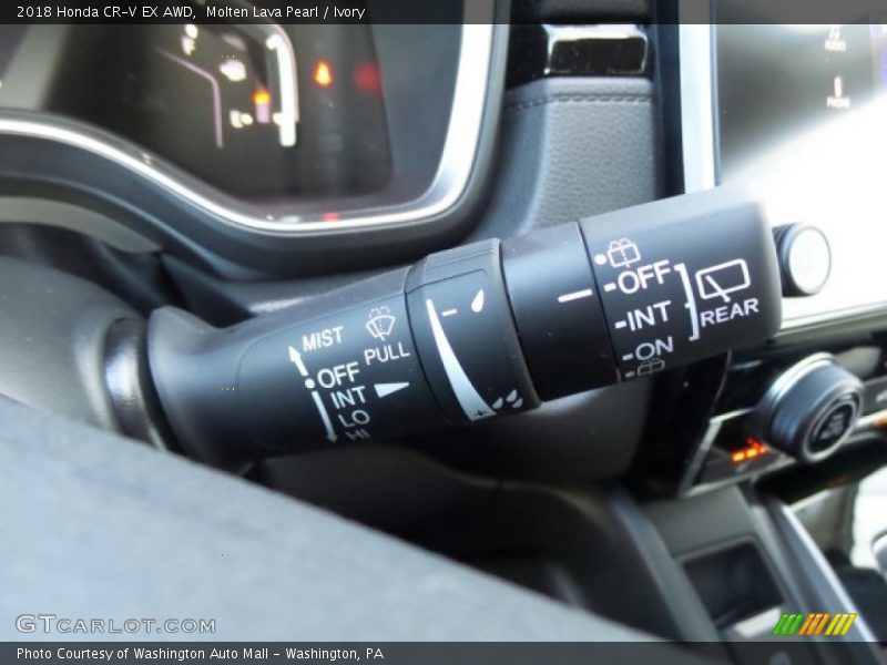 Molten Lava Pearl / Ivory 2018 Honda CR-V EX AWD