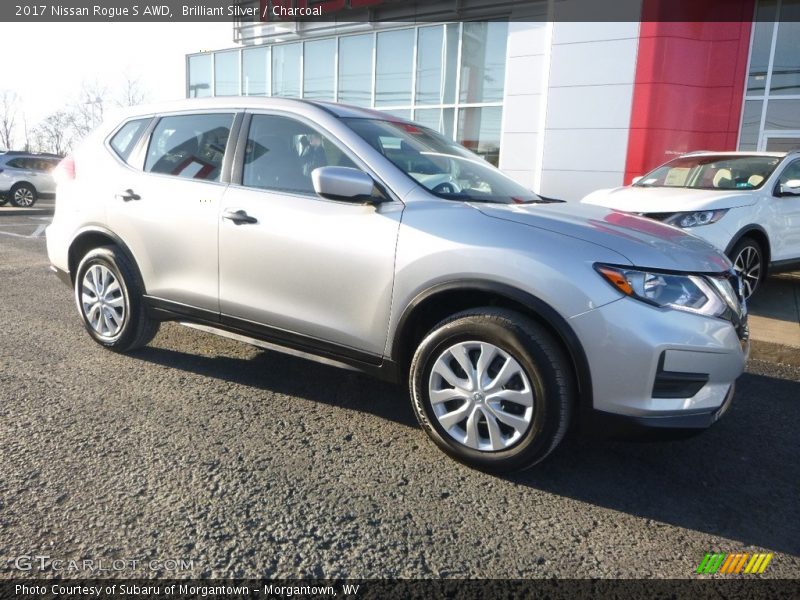 Brilliant Silver / Charcoal 2017 Nissan Rogue S AWD
