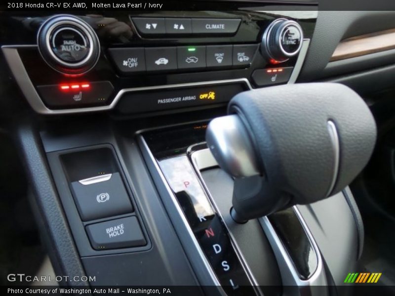 Molten Lava Pearl / Ivory 2018 Honda CR-V EX AWD