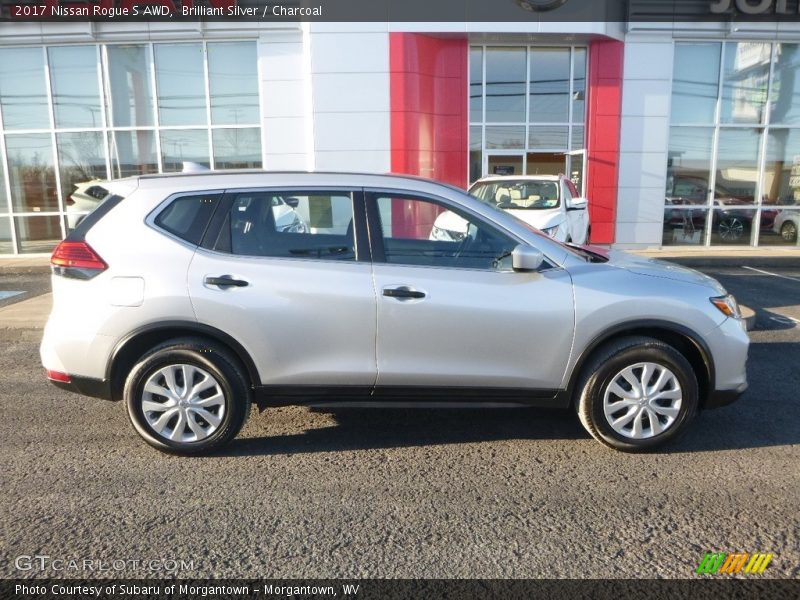 Brilliant Silver / Charcoal 2017 Nissan Rogue S AWD