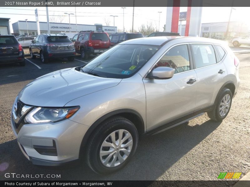 Brilliant Silver / Charcoal 2017 Nissan Rogue S AWD