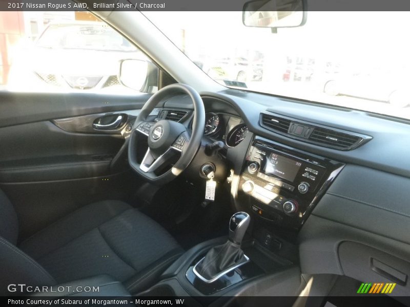 Brilliant Silver / Charcoal 2017 Nissan Rogue S AWD