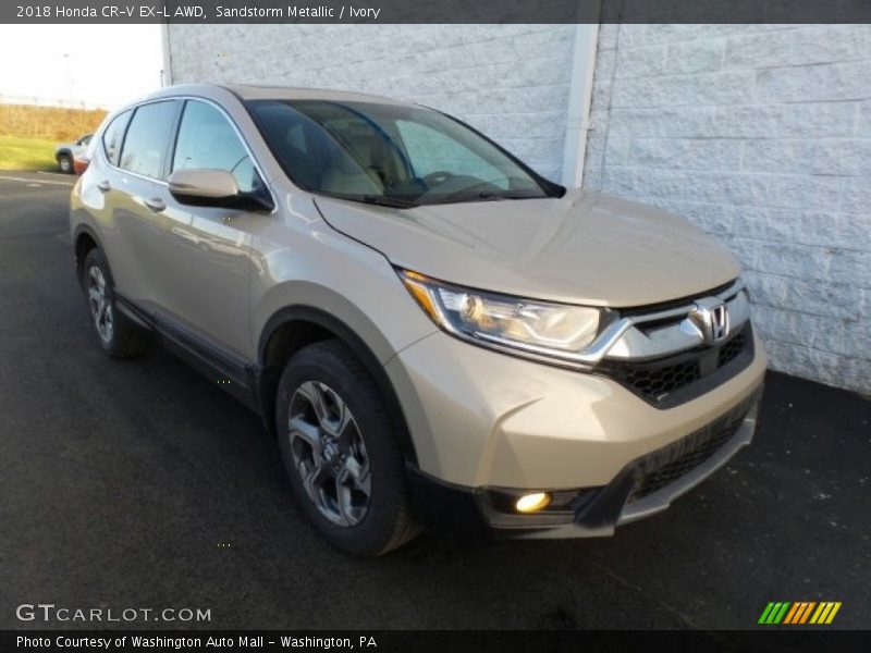 Sandstorm Metallic / Ivory 2018 Honda CR-V EX-L AWD