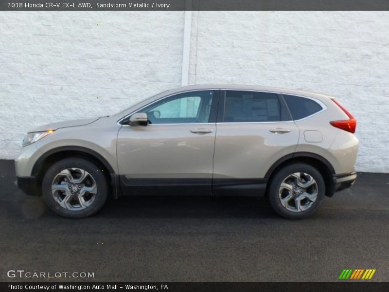 Sandstorm Metallic / Ivory 2018 Honda CR-V EX-L AWD