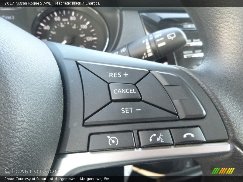 Magnetic Black / Charcoal 2017 Nissan Rogue S AWD