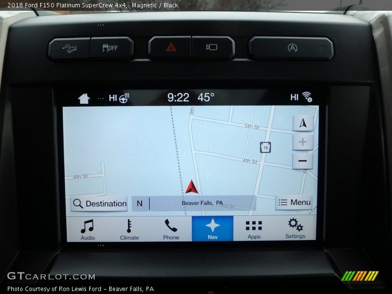 Magnetic / Black 2018 Ford F150 Platinum SuperCrew 4x4