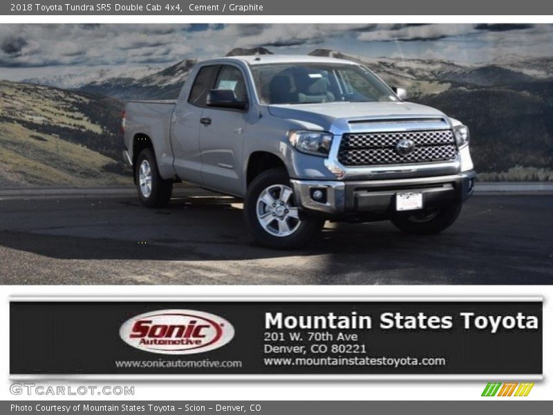 Cement / Graphite 2018 Toyota Tundra SR5 Double Cab 4x4