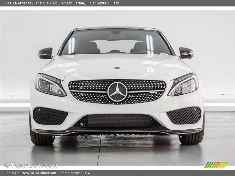 Polar White / Black 2018 Mercedes-Benz C 43 AMG 4Matic Sedan