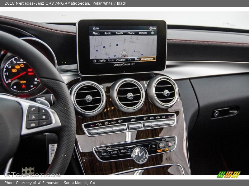 Polar White / Black 2018 Mercedes-Benz C 43 AMG 4Matic Sedan