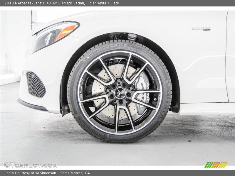 Polar White / Black 2018 Mercedes-Benz C 43 AMG 4Matic Sedan