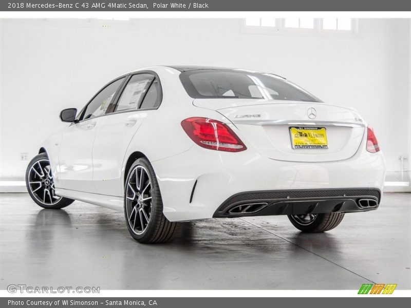 Polar White / Black 2018 Mercedes-Benz C 43 AMG 4Matic Sedan