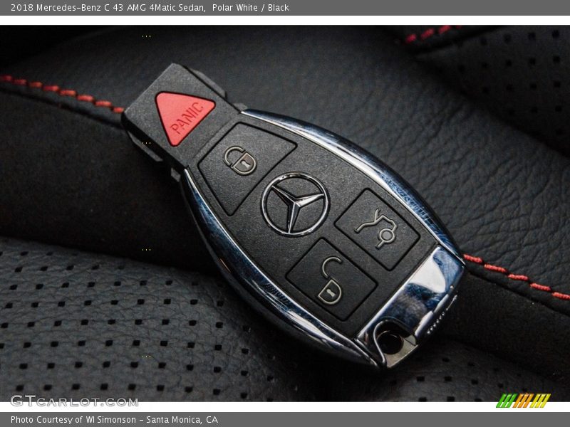 Polar White / Black 2018 Mercedes-Benz C 43 AMG 4Matic Sedan