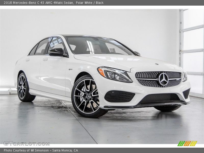 Polar White / Black 2018 Mercedes-Benz C 43 AMG 4Matic Sedan