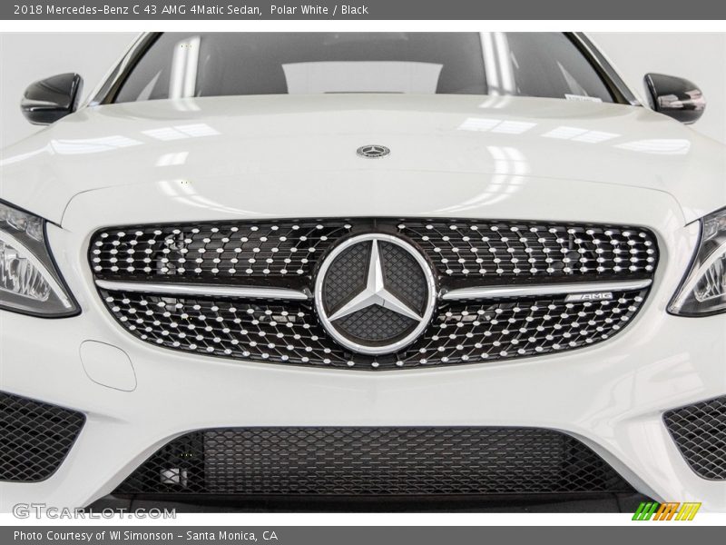 Polar White / Black 2018 Mercedes-Benz C 43 AMG 4Matic Sedan