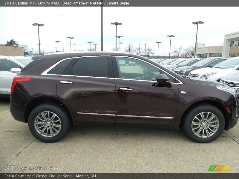Deep Amethyst Metallic / Sahara Beige 2018 Cadillac XT5 Luxury AWD