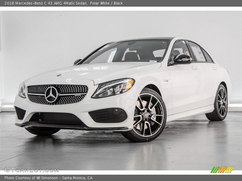 Polar White / Black 2018 Mercedes-Benz C 43 AMG 4Matic Sedan
