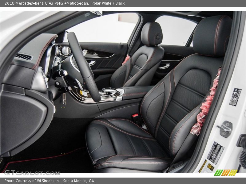 Polar White / Black 2018 Mercedes-Benz C 43 AMG 4Matic Sedan