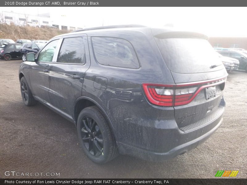 Bruiser Gray / Black 2018 Dodge Durango GT AWD