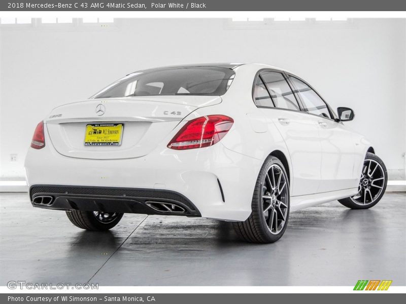 Polar White / Black 2018 Mercedes-Benz C 43 AMG 4Matic Sedan
