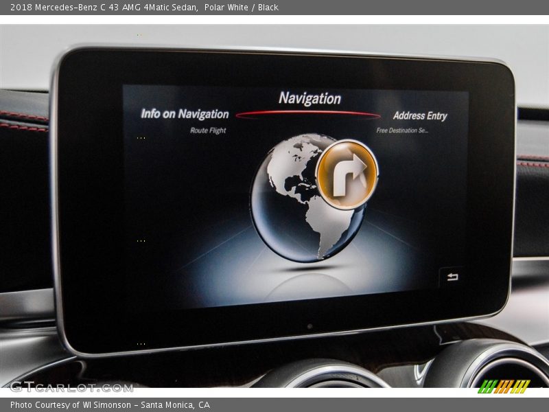 Polar White / Black 2018 Mercedes-Benz C 43 AMG 4Matic Sedan