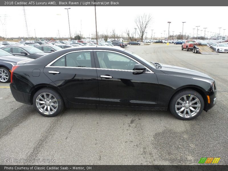 Black Raven / Light Neutral/Jet Black 2018 Cadillac ATS Luxury AWD