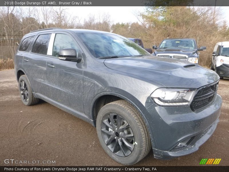 Bruiser Gray / Black 2018 Dodge Durango GT AWD