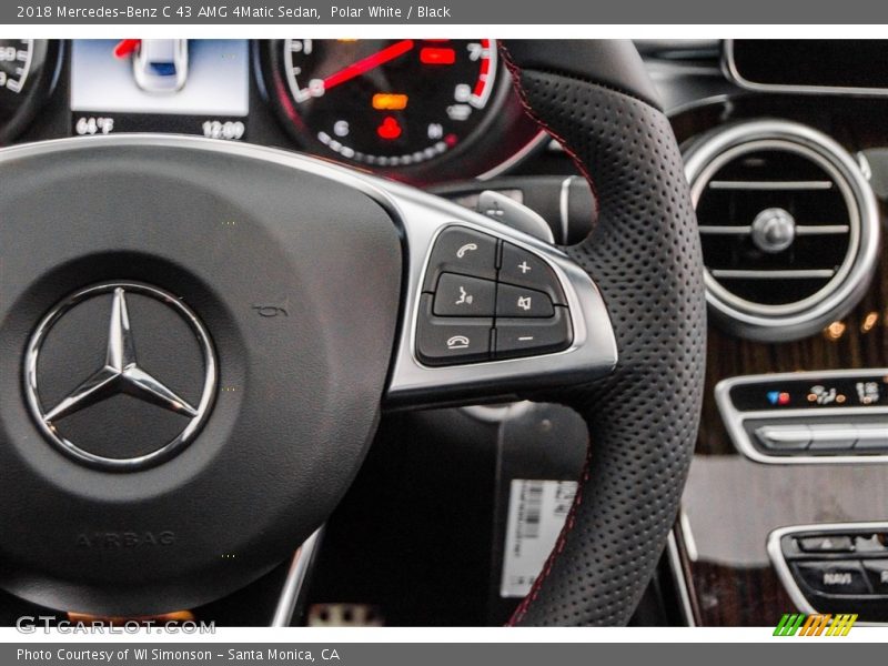 Polar White / Black 2018 Mercedes-Benz C 43 AMG 4Matic Sedan