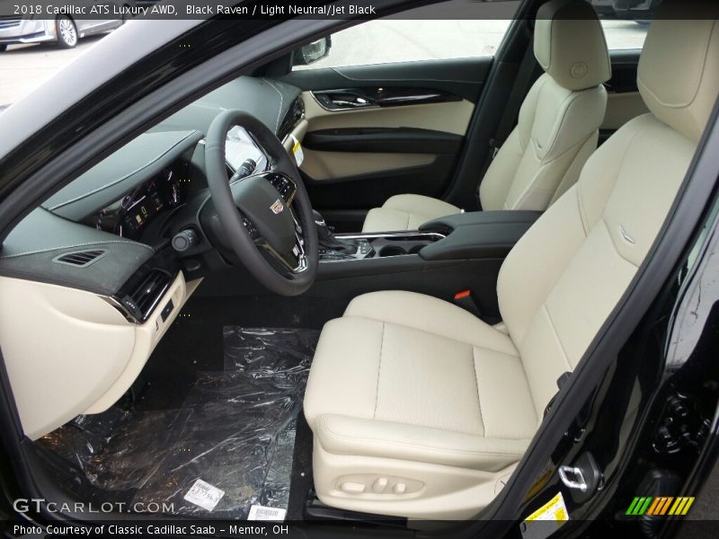 Black Raven / Light Neutral/Jet Black 2018 Cadillac ATS Luxury AWD