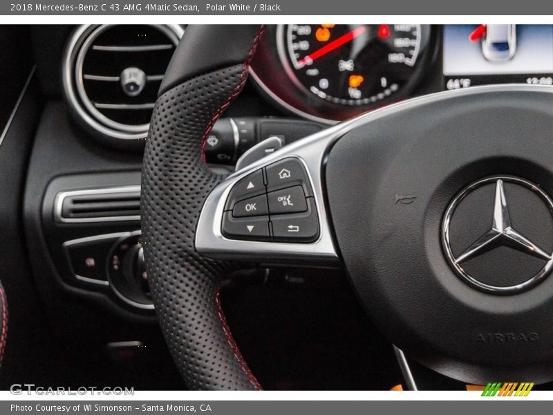 Polar White / Black 2018 Mercedes-Benz C 43 AMG 4Matic Sedan