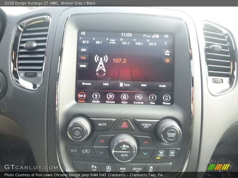 Bruiser Gray / Black 2018 Dodge Durango GT AWD