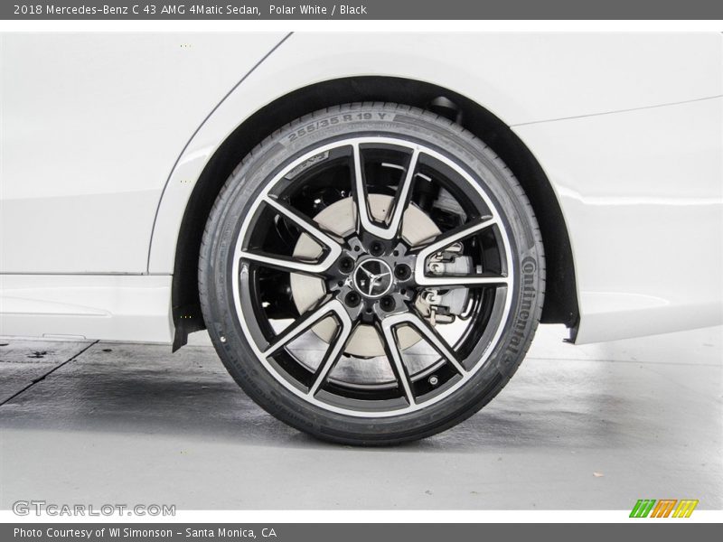 Polar White / Black 2018 Mercedes-Benz C 43 AMG 4Matic Sedan