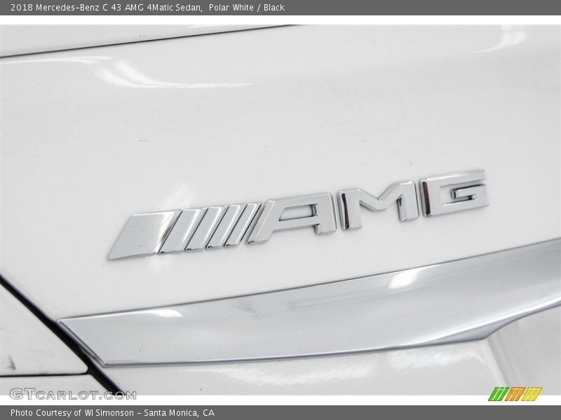 Polar White / Black 2018 Mercedes-Benz C 43 AMG 4Matic Sedan
